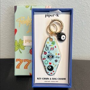 Piper K | “Feeling Lucky” Bag Charm 🎱🍀♣️🎲